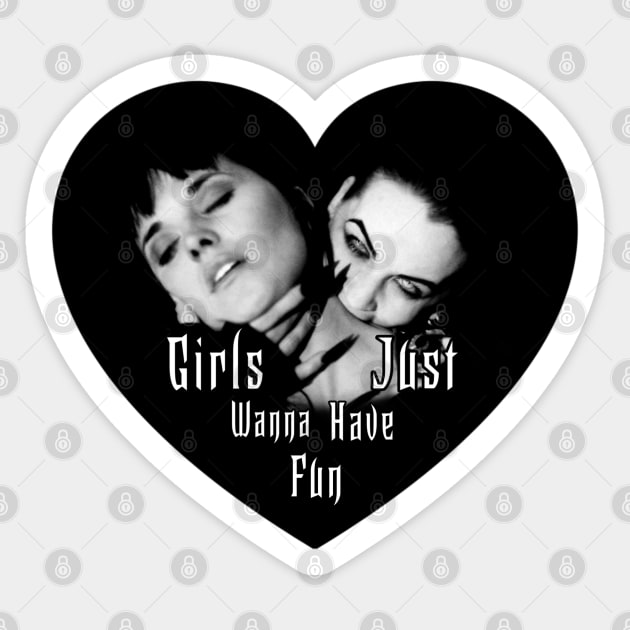 Xena & Gabrielle Girls Just Wanna Have Fun Sticker by CharXena